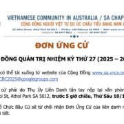 Đơn Ứng Cử HĐQT Nhiệm Kỳ 27
